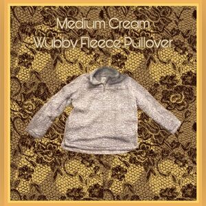 Thread & Supply Cream Wubby Fleece Pullover